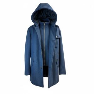 Wantdo Men's Vintage Wool Blend Jacket Coat Single Breasted Pea Coat NWT LARGE